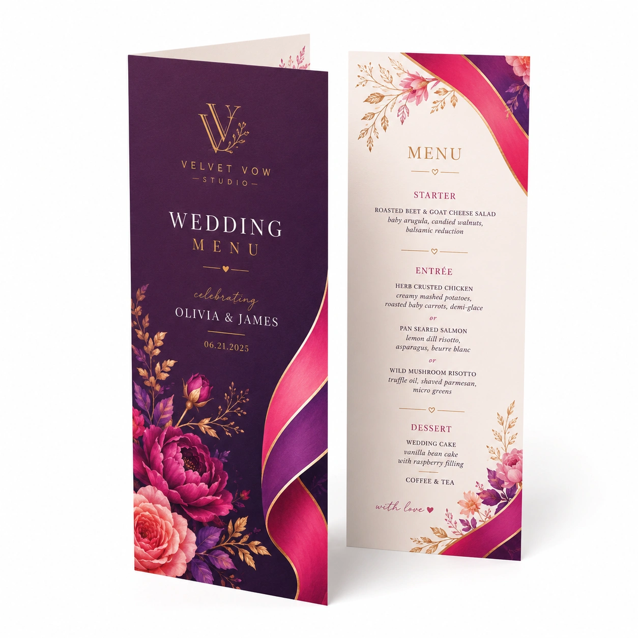 Wedding Menus
