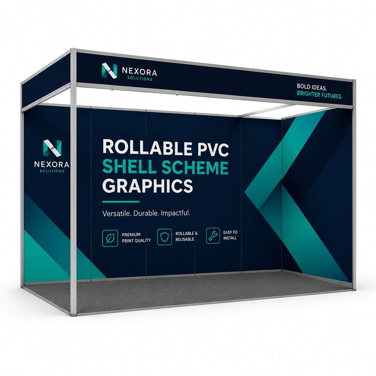Rollable PVC Shell Scheme Graphics